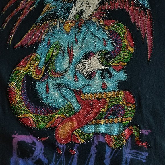 Ed Hardy Christian Audigier. Rare Vintage collectible t-shirt . With cry… - Picture 5 of 16